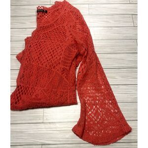 NWOT Adorn Boutique Coral Pink Kimono Cover Up Small